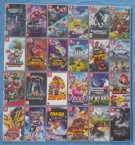 Jogos Nintendo Switch Novos e Lacrados - Valores Variados