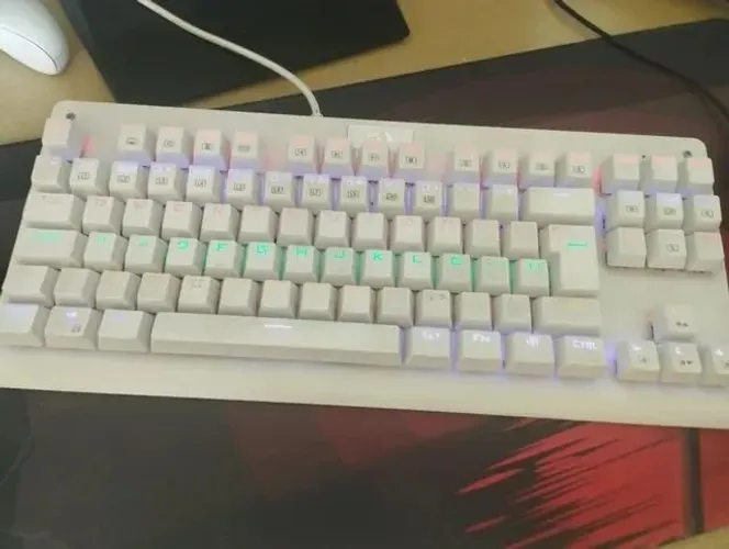Teclado Novo Mecânico DARK AVENGER LUNAR WHITE