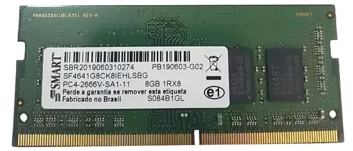 Memória DDR4 Notebook 8GB Smart 2666
