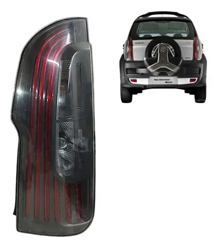 Lanterna Traseira Fiat Idea 2012 2013 2014 A 2016 Direita Direito/passageiro Vermelho