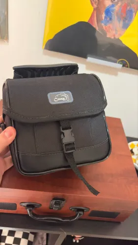 Bolsa Fotográfica Rígida Crazy Bolsas Cosmus Nylon Preto Canon Sony