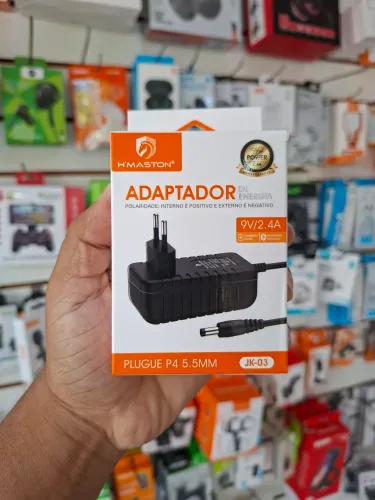 Carregador universal adaptador 9v - entrega em slz e região 