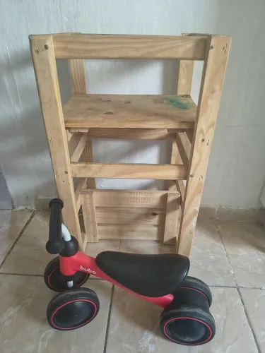 Bicicleta de equilíbrio BuBa e torre de aprendizagem 4 em 1