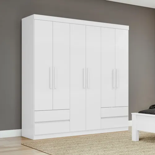 Guarda-Roupa 6 Portas Zeus 1,77 m tt77m