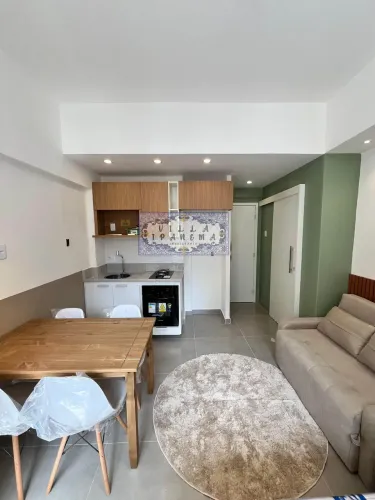 EXCELENTE ESTÚDIO DE 22 M², MOBILIADO, ISENTO DE IPTU, EM BAIRRO DE FÁTIMA/SANTA TERESA