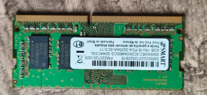 Memória ram 4gb