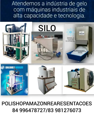 Vc máquina de gelo industrial tubo e escama