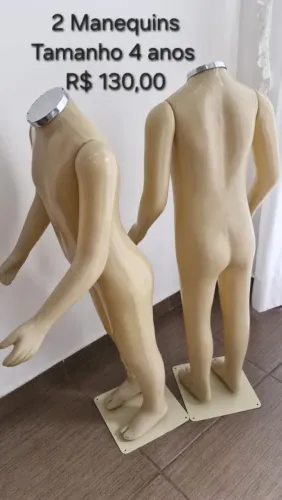 Manequim plástico infantil 4 anos