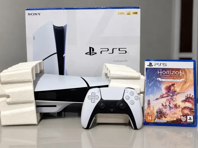 Ps5 slim mídia física e digital 1tb Jogo de brinde GARANTIA 