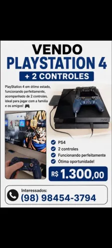 PlayStation 4 + 2 controles