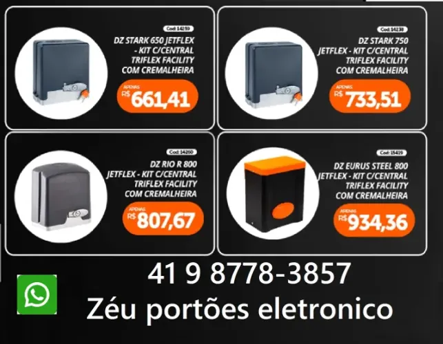 Motor de portão eletronico deslizante