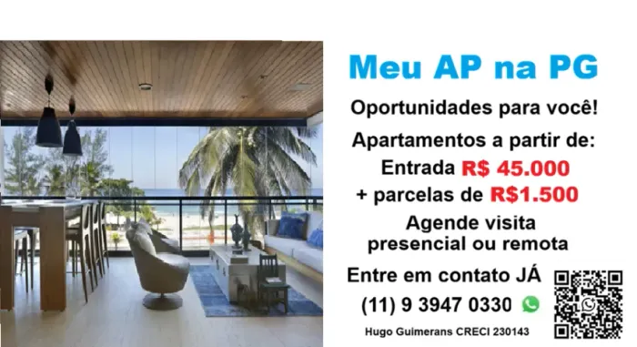 Super Oportunidade na Tupi Praia Grande SP 1 ou 2 dormitórios