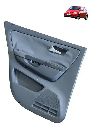 Forro Porta Traseira Lado Esquerdo Volkswagen Fox 2011 2014 Preto