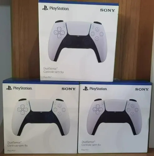 controle ps5 branco novo lacrado com nota fiscal e garantia