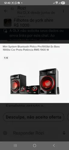 Mini system philco