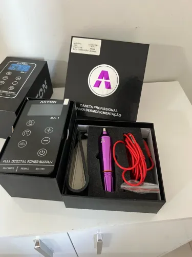 ? OPORTUNIDADE! MÁQUINA ASTON FOLON PEN + FONTE DIGITAL MA-1