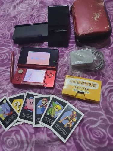 Console Nintendo 3DS completo e com vários jogos