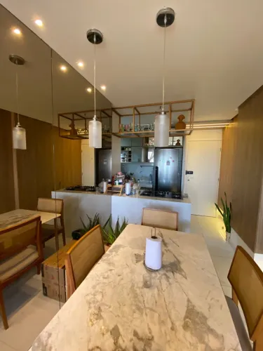 Apartamento moderno nono andar no bairro do farol com quarto e cozinha planejada