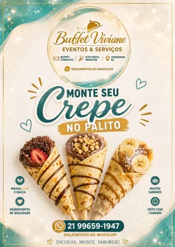 Crepe no palito