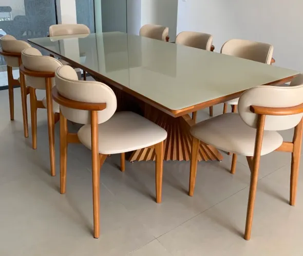 Mesa 2,20 com 8 Cadeiras NOVO DIRETO DA FABRICA