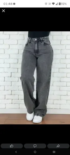 Calça jeans feminina n46 nova marmorizada 2 restantes