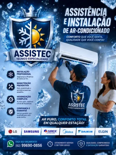Ar-condicionado com instalador 