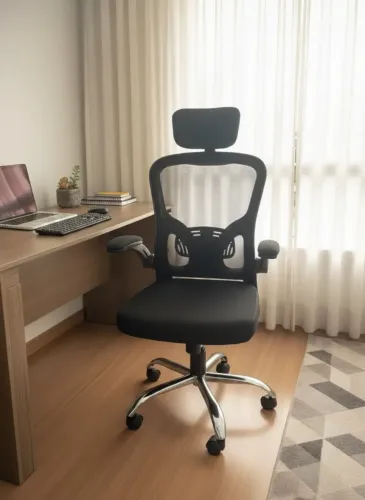 Cadeira de Escritório NOVA - Super confortável com Apoio Ergonômico -NA CAIXA!