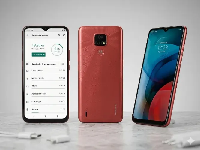 Smartphone celular motorola E7 play 64gb usado