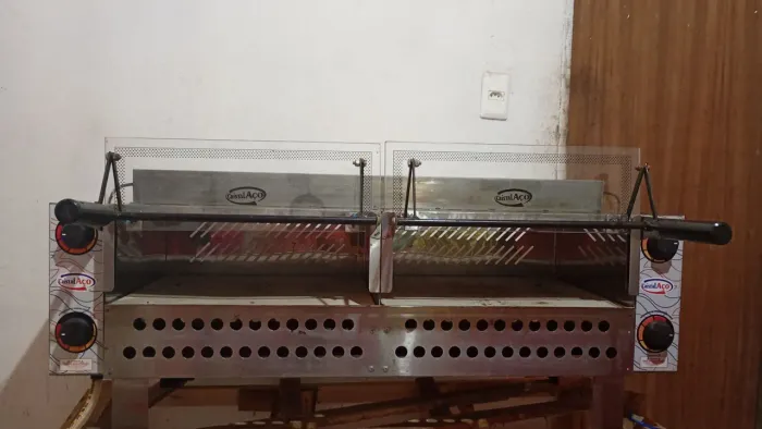 Forno Cristal Aço a Gás Com 2 Fornos