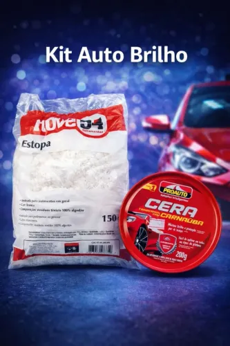 Cera Carnaúba 200g + Estopa 150g