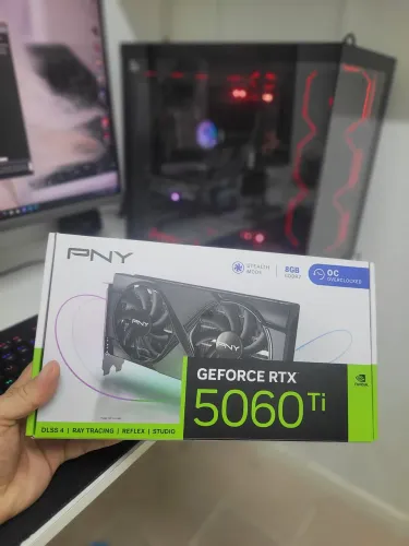 RTX 5060TI PLACA TOP SUPER FRIA ECONOMICA LACRADA UM ANO DE GARANTIA TROCS 3070TI APENAS .