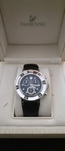 Relógio Swarovski Octea Sport Cronógrafo 38mm Swiss Made - completo com nota