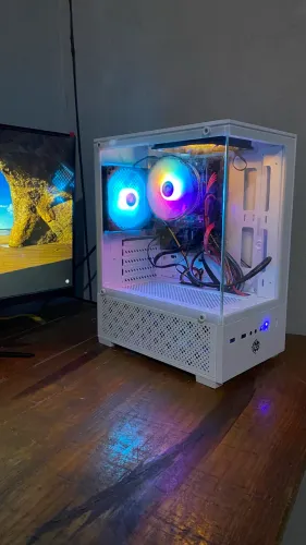 Gabinete Gamer Branco i5 8GB RAM HD 500GB