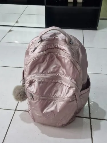 Mochila kipling bronze pink met - NOVA nunca usada
