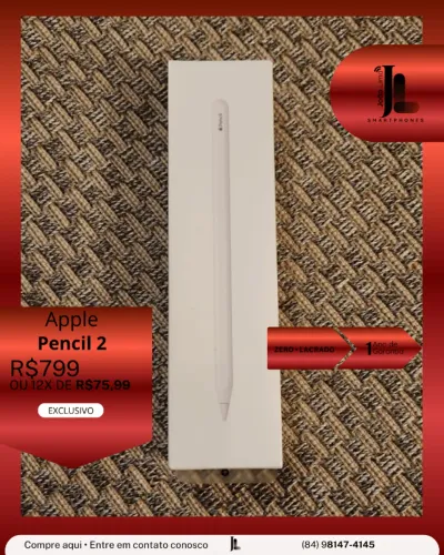 APPLE PENCIL 2, LACRADO, EXCLUSIVO!