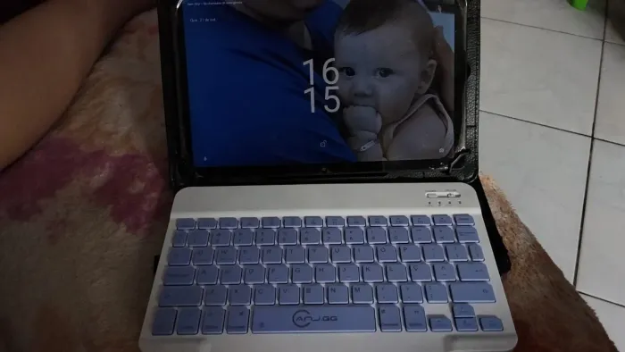 Tablet vision 10 + teclado e capa protetora