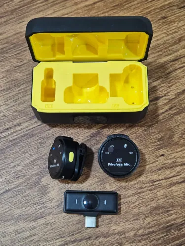 Microfone lapela J6 ímã sem fio