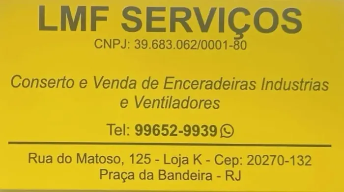 Mecânico de Enceradeiras Industrias e Ventiladores