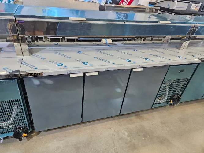 balcão condimentador refrigerado 2 metros inox