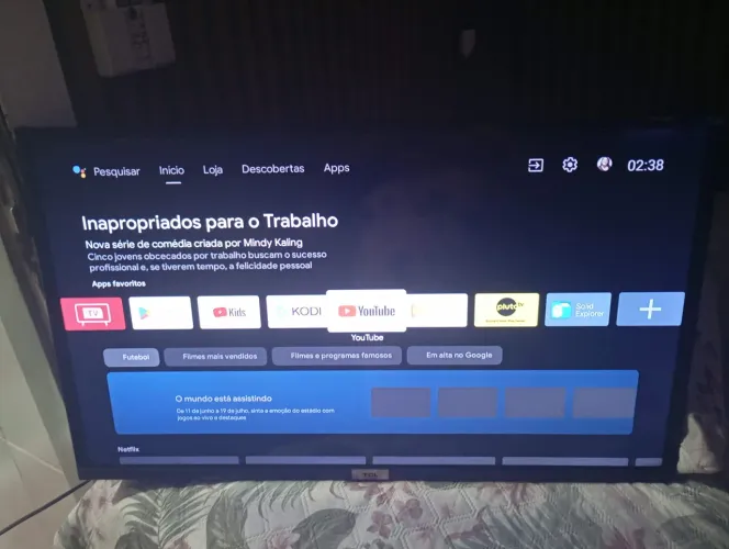 Oportunidade pra ver a copa.
