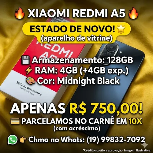 Xiaomi redimi a5 vitrine zerado 