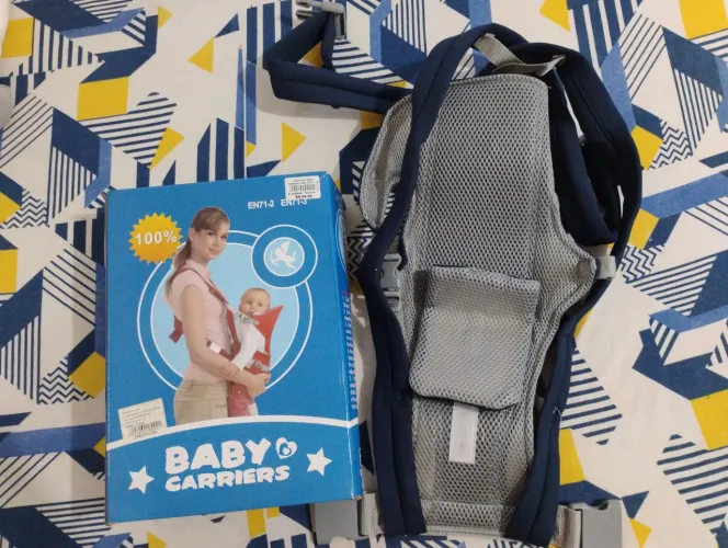Canguru Infantil / Carregador de Bebê / Sling Baby Azul Marinho - Super Confortável