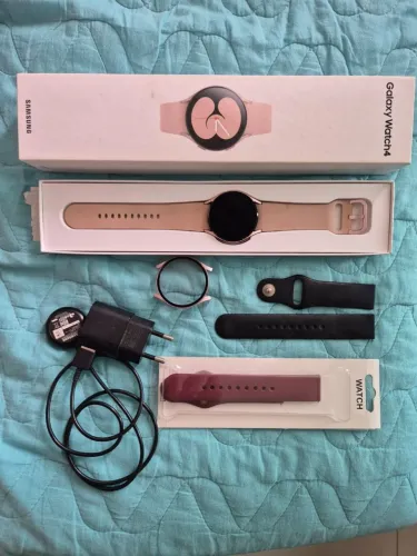 Galaxy Watch 4 Rose - Aceito oferta - PRA SAIR LOGO
