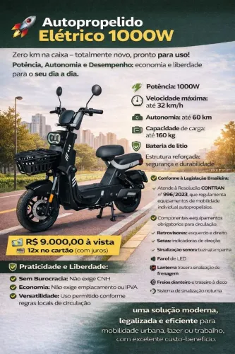 Autopropelido elétrico de 1000W