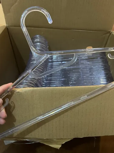 Cabides de acrílico transparente kit 30 unidades