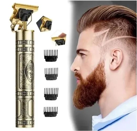 Máquina de Corte de Cabelo Vintage T9 USB Aparador Elétrico Barbeador Profissional