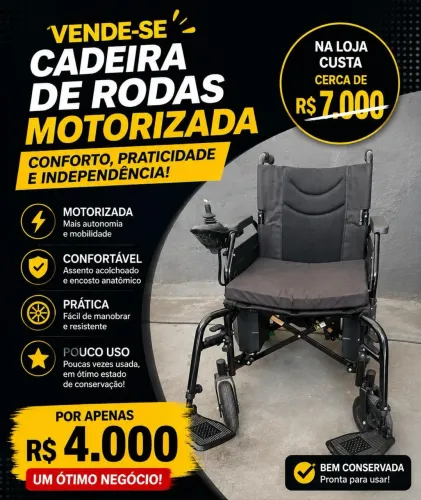 CADEIRA DE RODAS MOTORIZADA