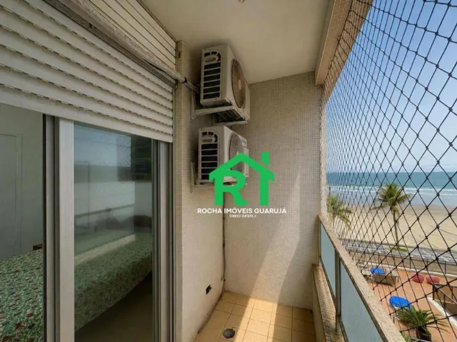 Apartamento à beira mar com 2 quartos, 1 vaga à venda em Jardim Astúrias, Guarujá