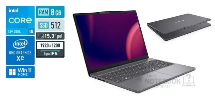 Notebook Lenovo i5 13ª Geração (Nota fiscal + Caixa + garantia)