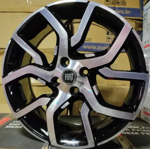 Rodas Cronos aro 17 4x100 (Novas) + 195/40R17 Forceland (Semi-novos) - R$ 4.690,00